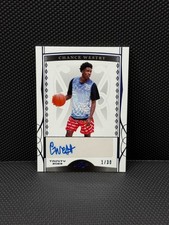 2022 Leaf Trinity Chance Westry 1/30 Blue RC Auto #BA-CW1 1st On Print