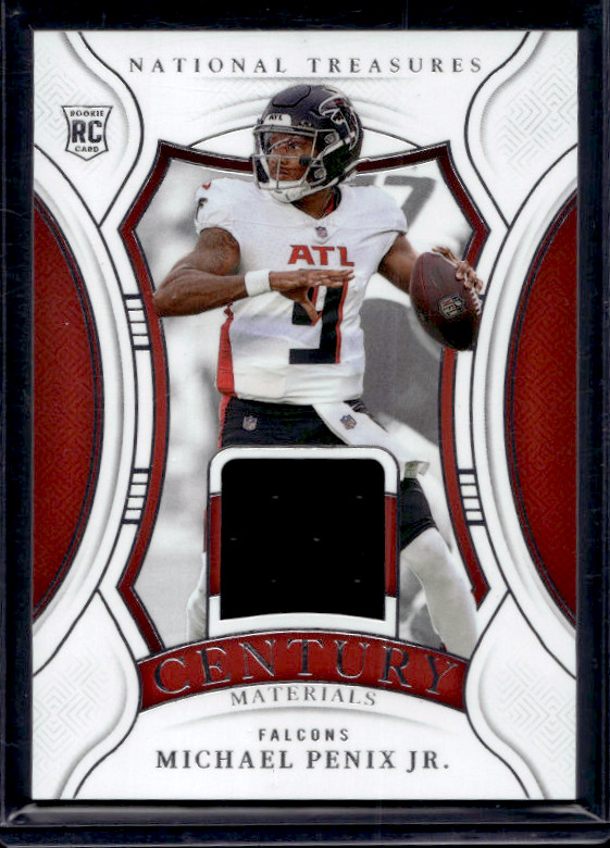 2024 National Treasures Michael Penix Jr Century Patch Rookie RC #/99