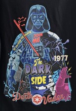 Original Star Wars Darth Vader Adult T-Shirt Men's Size L New