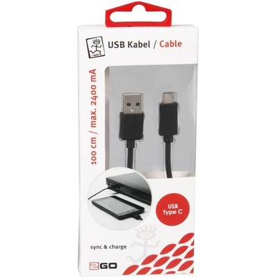 2GO USB Datenkabel USB auf USB-C 3.1 1 Meter