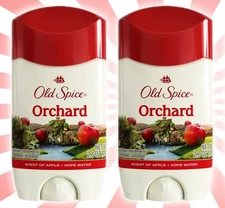 2 Old Spice Orchard Apple & Hops Water Scented Antiperspirant Deodorant 2.6 OZ