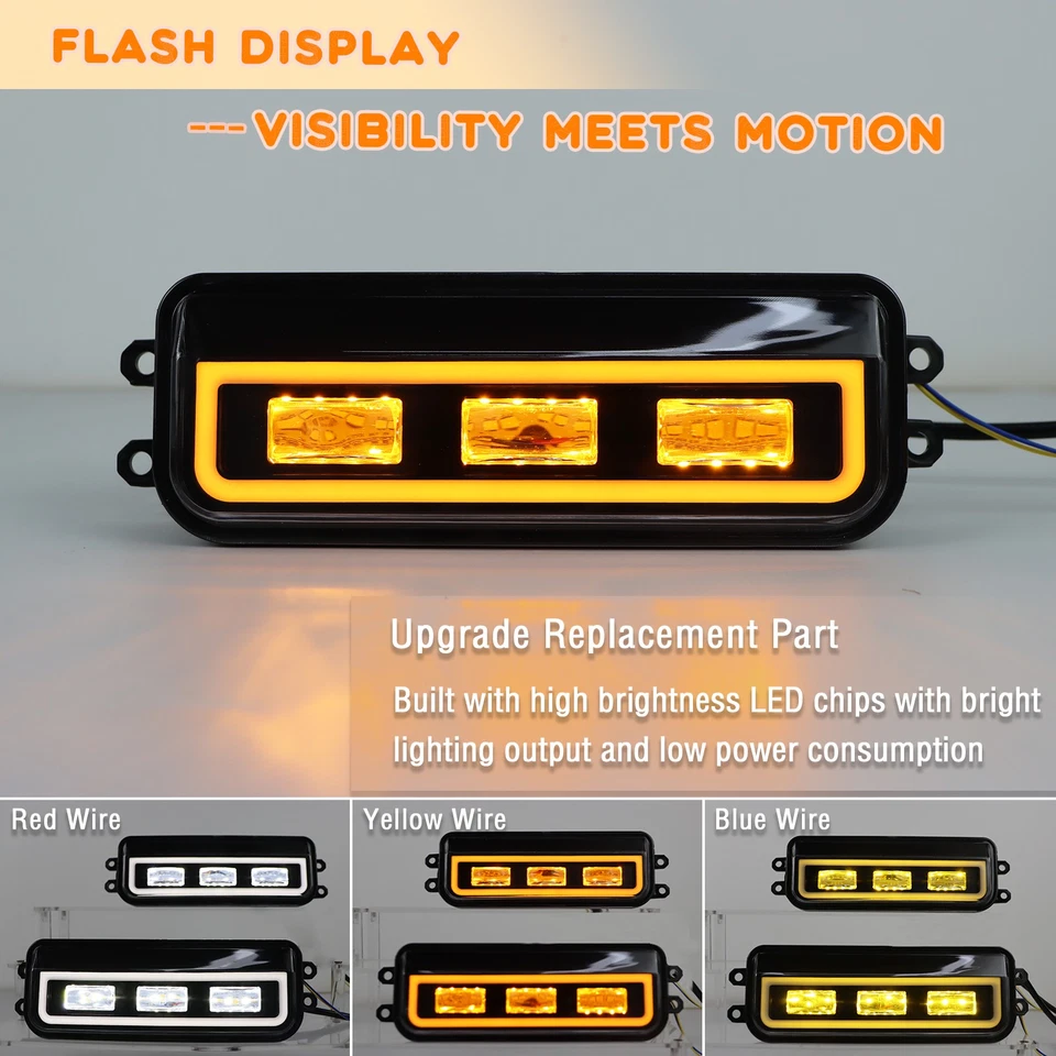 Luces antiniebla delanteras LED lámpara de conducción con giro para Toyota Tundra 2022-24 Sequoia 23-24 Foto 4 de 4