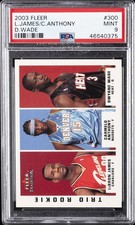 2003 FLEER TRADITION #300 CARMELO ANTHONY/DWYANE WADE/LEBRON JAMES PSA 9