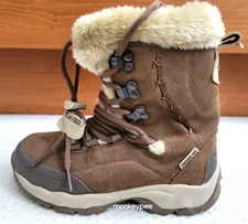 EUC Hi-Tec Tundra 200 WOs Thermo-Dri Waterproof Insulated Fur Lined Women Boot 8