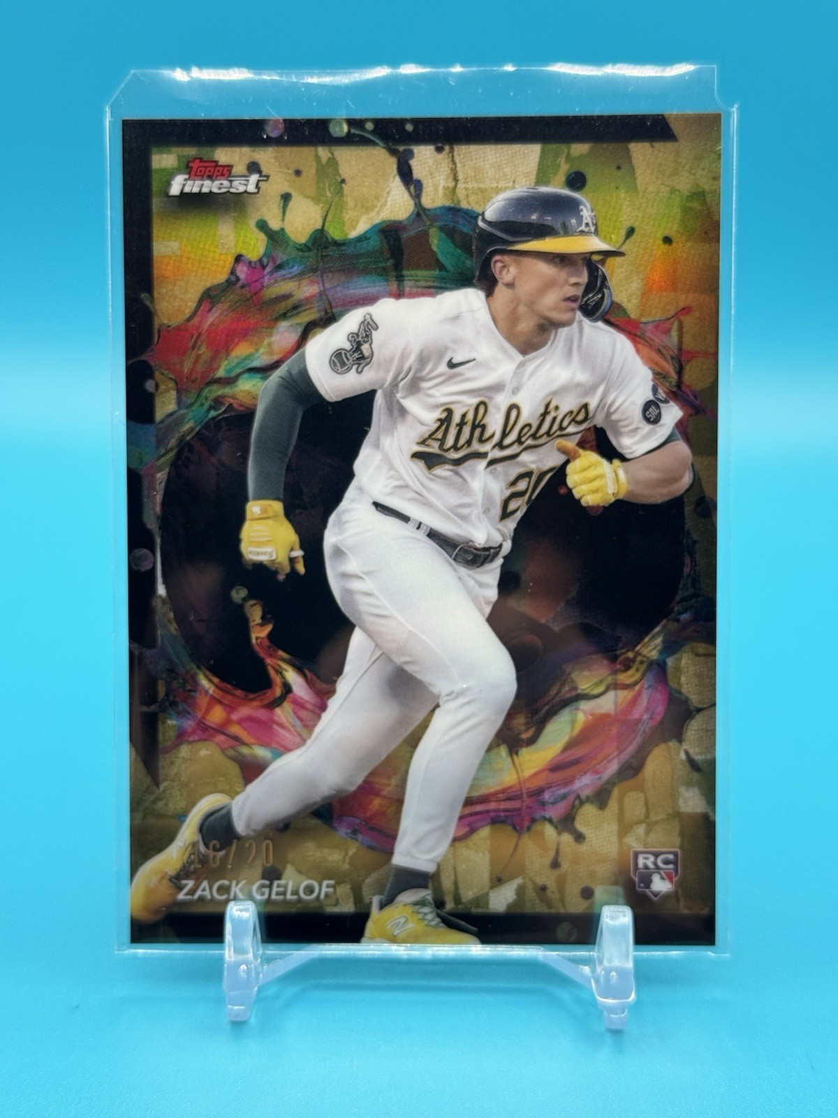 2024 Topps Finest - Rare Zack Gelof RC #284 Gold Refractor /20 RARE Oakland A’s