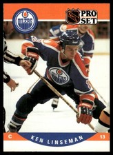 1990-91 Pro Set Ken Linseman Edmonton Oilers #444