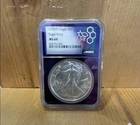 2025 (P) Silver Eagle with Eagle Privy NGC MS69 Purple Core