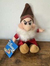 Disney Grumpy Plush 7 Dwarfs Snow White Soft Toy Teddy Doll Disneyland