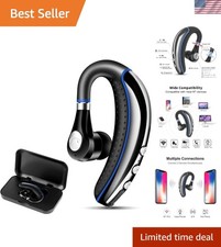 Bluetooth Headset V5.0 Wireless Bluetooth Earpiece with Noise Canceling Mic f...