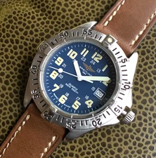 Breitling Colt A57035 Blue Luminous Dial 38mm Stainless Steel Wristwatch