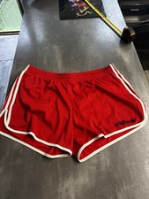 Retro Adidas Mesh Shorts Red White XL Sprinter Running Gym 80s Style Athletic