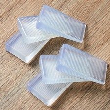 6-Pack Clear Shims for Leveling Furniture  Toilet - Trimmable Hard Plastic W...