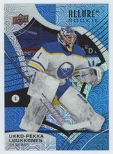 2021-22 Upper Deck Allure Blue Line 33/35 Ukko-Pekka Luukkonen Rookie  Buffalo