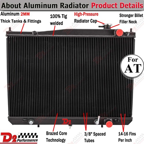 3Row Aluminum Radiator For 1998-2004 Nissan Frontier 2000-2004 Xterra XE SE AT