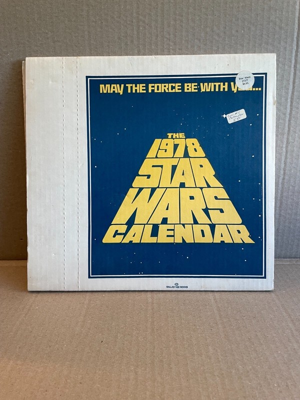 Vintage STAR WARS Calendar - Ballantine Books - Orig 1978 package - Unopened!