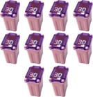 10PCS 30 Amp Car Micro Cartridge Fuses, Car Square Fuse, Micro Female Fuse, Slow