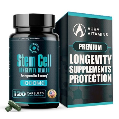 Premium Stem Cell Supplements 1000mg - Boost Immunity, Joint Support, Anti-Aging