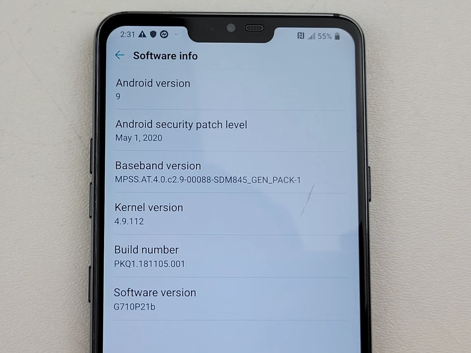 LG G7 ThinQ (LG-G710PM) 64GB - Gray (Sprint) Smartphone - H4162 - Image 4 of 4