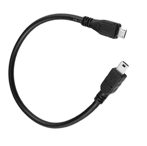 USB MALE MINI B 5 PIN TO MICRO 5 PIN ADAPTER CONVERTOR CONNECTOR CABLE LEAD CORD - Picture 1 of 1