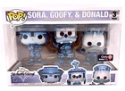 Disney Kingdom Hearts Tron Funko Pop x3 Set Sora Goofy Donald GameStop Exclusive