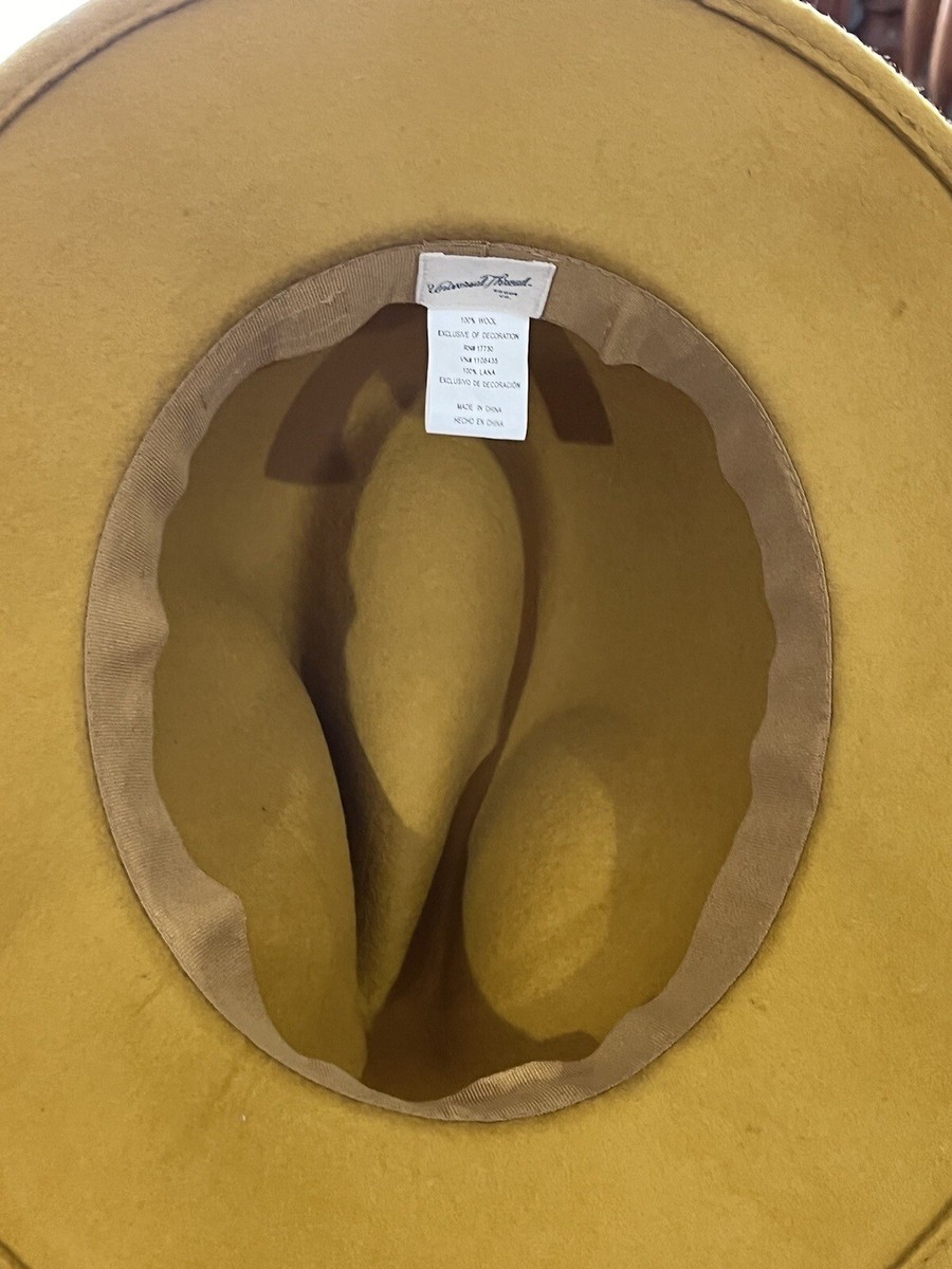 Universal Threads Goods CO. Womens Wool Fedora Hat Mustard  display picture 1