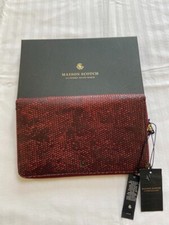 Maison Scotch Crocodile Skin Leather Purse. Size Os