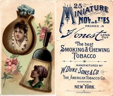 N120 Duke, Miniature Novelties, 1891, Castanets and Whiskbroom