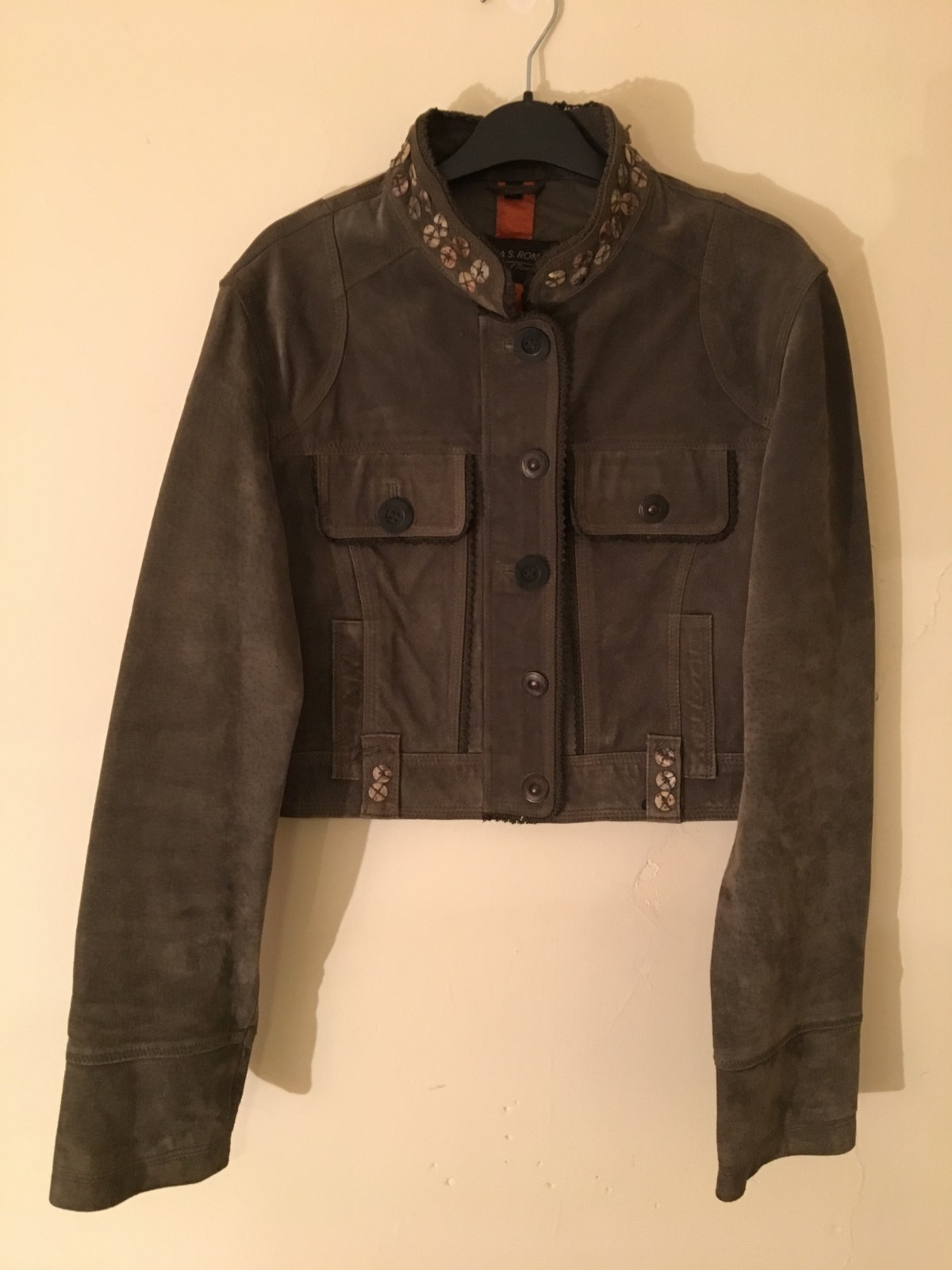JULIA S. ROMA LADIES OLIVE GREEN REAL 