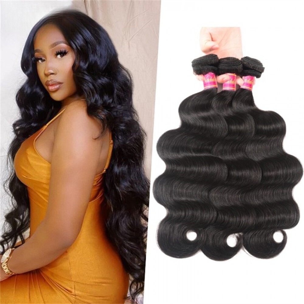Peruvian body wave 10in-30in Peruvian Body Wave 4 Bundles 10A Virgin Body Human Hair  main image 3