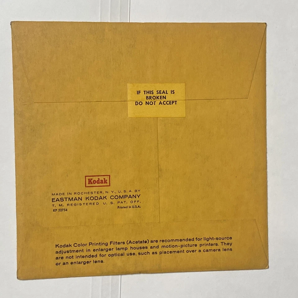 Kodak CP05C Color Printing Gelatin Filter 6" Square - New - Image 2 of 2