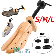 2-Way Adjustable Wooden /Plastic Shoe Stretcher Expander for Men Women Size 5-14