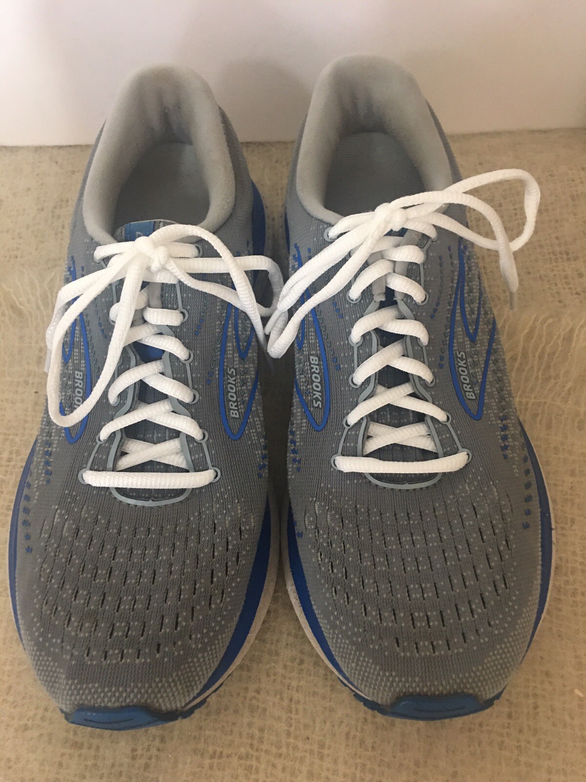 SAOLA Scarpe da corsa Brooks uomo Glycerin 19 grigio blu stringate taglia US 7D EU 40