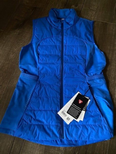 Lululemon Pipe Dream Blue Down for it All Vest NWT size 4 - Picture 1 of 3