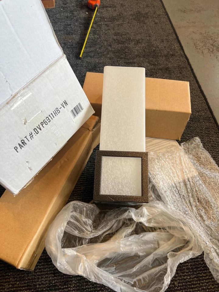 Aplique de pared DVI DVP6911 negro martillado Chicago EXTERIOR Foto 4 de 4