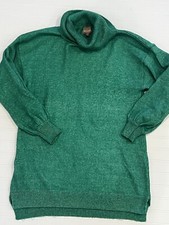 Show Me Your Mumu Size Small Green Mini Turtleneck Sweater Dress