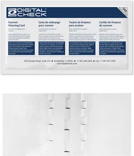Kicteam - ® Cleaning Cards for Digital Check Scanners (15 Cards) - Digital Check