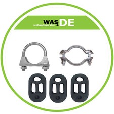 Montagesatz für Mittelrohr + Endschalldämpfer Peugeot 206 Schrägheck ab.1998-