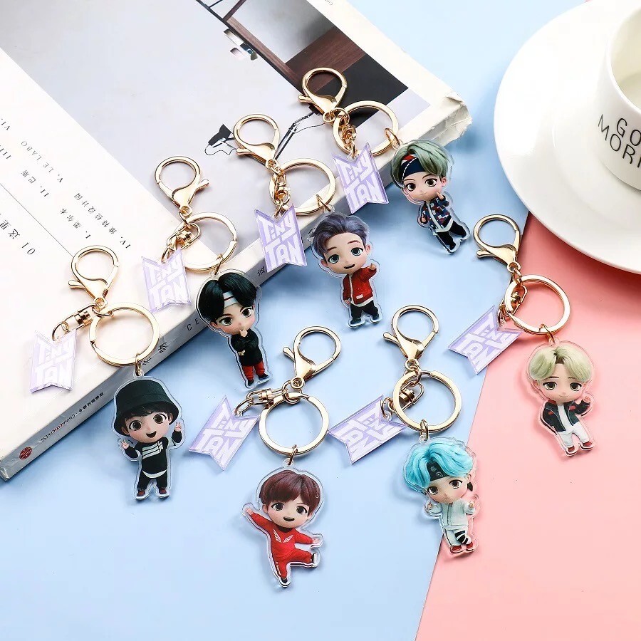 BTS TINYTAN Acrylic Keychain (Mic Drop) | eBay