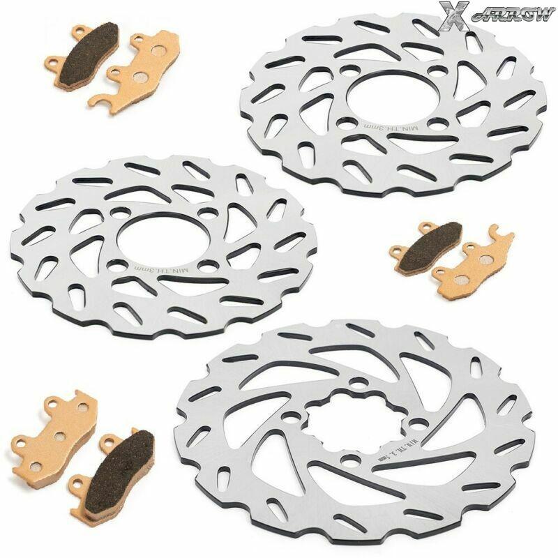 Front Rear Brake Discs Rotors Pads For Yamaha YFZ450 YFZ 450R YFZ450R