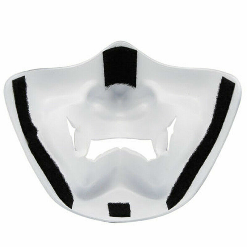 Maschera Mezza Faccia Cosplay Samurai E Halloween - Nera Tattica Per Paintball E Festival - Taglia M