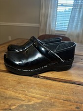 Dansko XP Size 6.5 Black Leather Slip on Comfort Shoes Clogs Nursing Chef