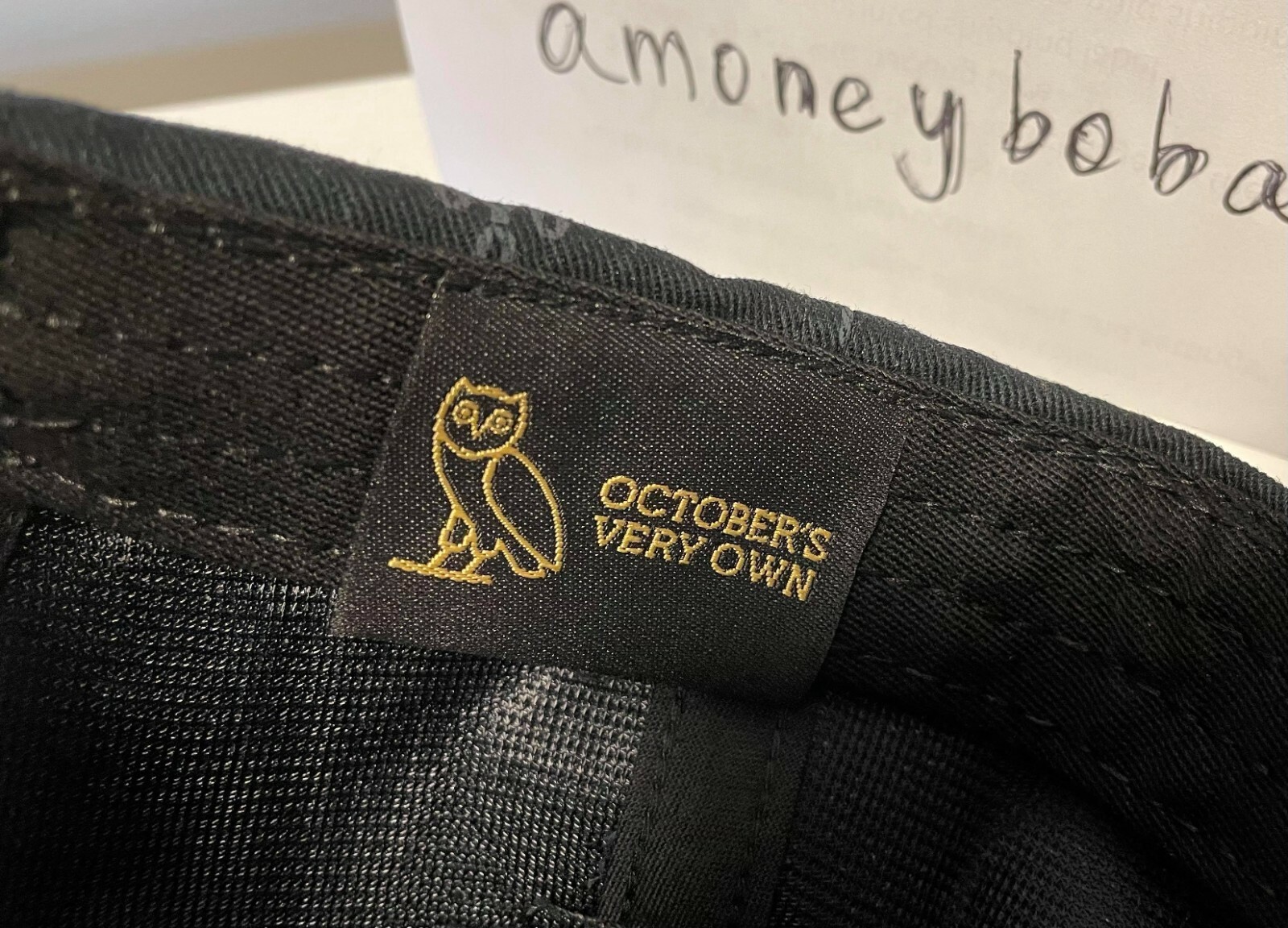 RARE Authentic October's Very Own OVO Monogram Hat Cap Drake OWL Black Brand NEW image 5