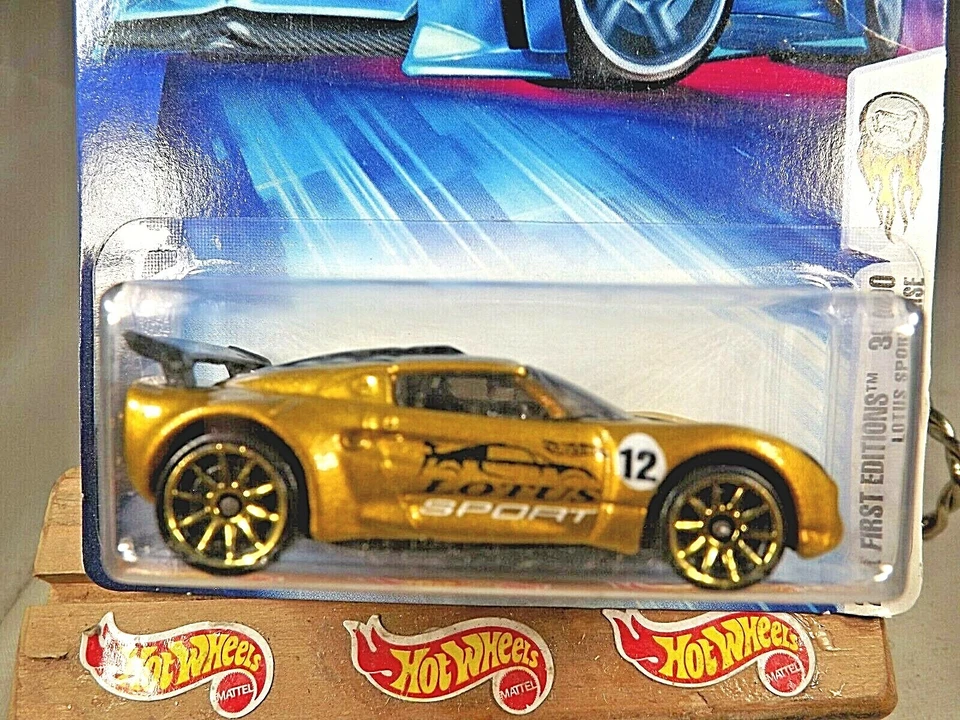 2004 Hot Wheels #36 First Editions 36/100 LOTUS SPORT ELISE Gold w/Gold 10 Spoke - Image 2 of 4