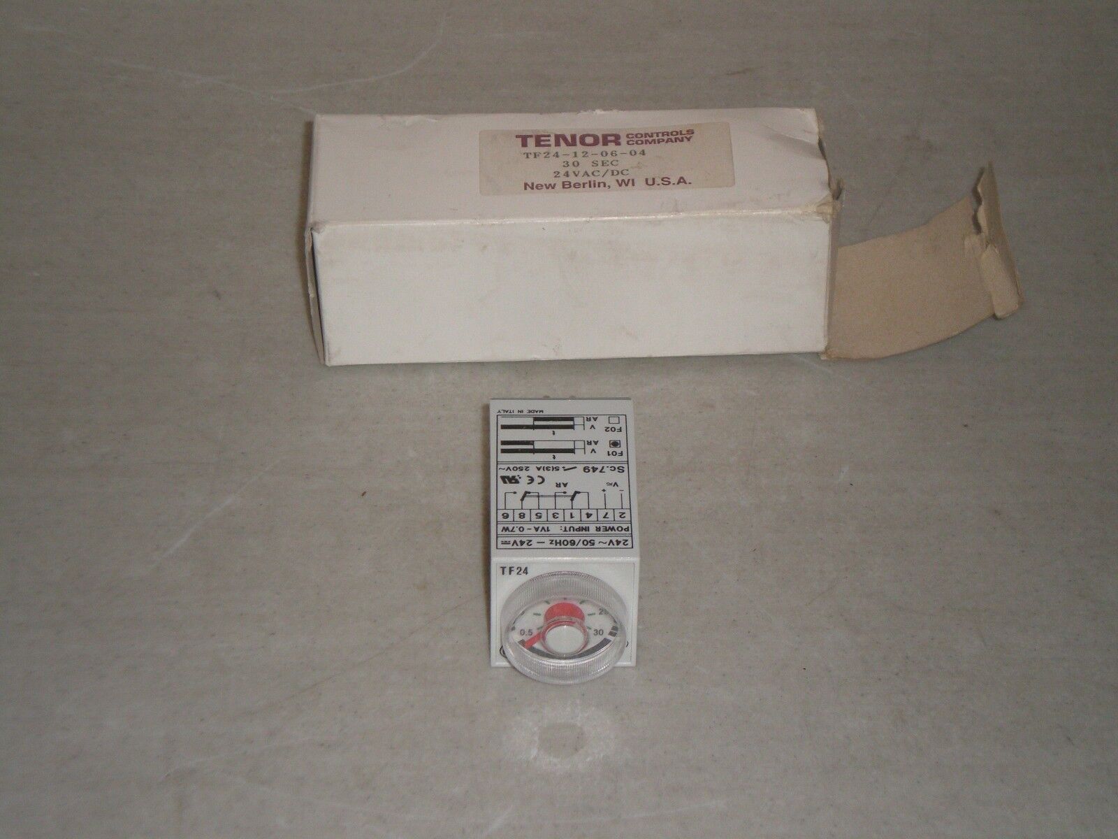 New! Tenor TF24-12-06-04 Timer 30 Sec. 24VAC/DC Free Shipping! TF24120604