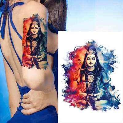 Temporäres Tattoo Buddha Buddhismus Einmal Frau Man Religion Glaube