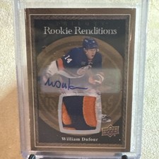 23/24 Trilogy Rookie Renditions Patch Auto 01/25 WILLIAM DUFOUR Islanders