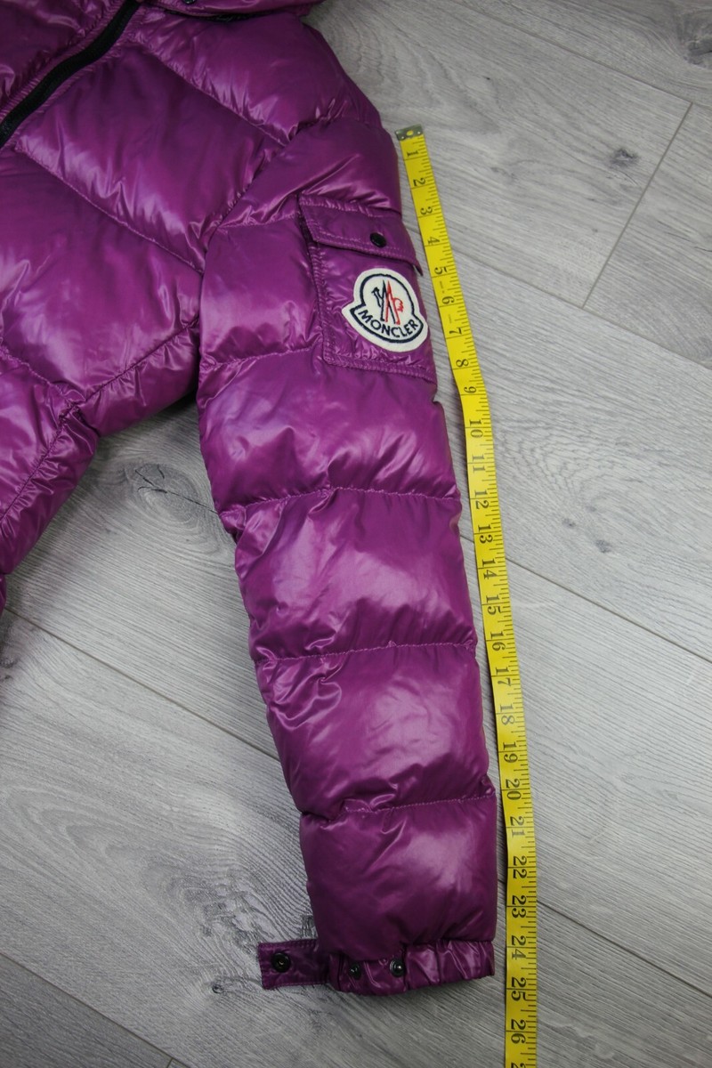 MONCLER Badia Authentic Pink Big Logo Down Jacket Vintage