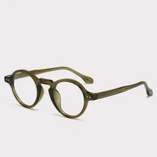 Unisex TR90 Anti Blue Light Round Eyeglasses Clear Lens Fashion Glasses Frames 