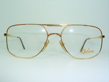 RELAX, eyeglasses, Aviator, Gold plated, frames, ultra-vintage, NOS, vintage