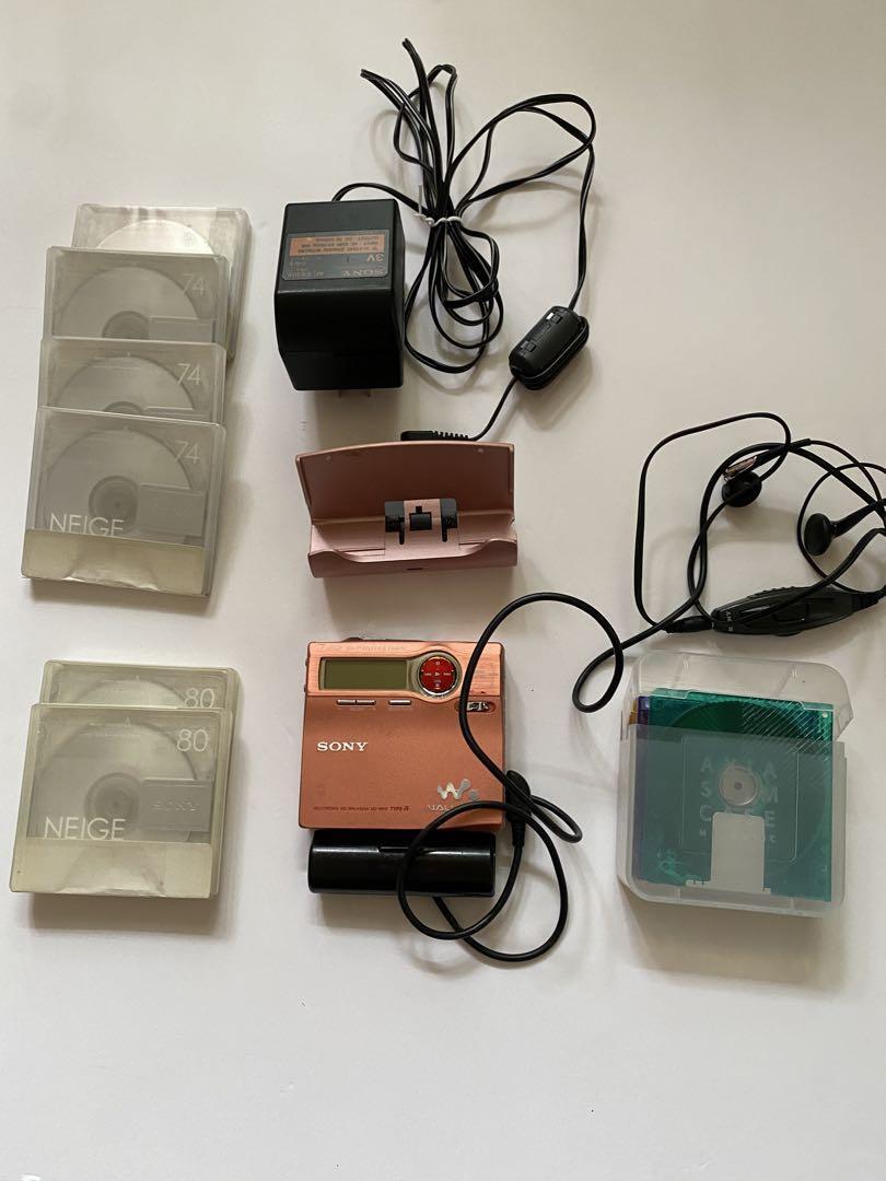SONY MZ-R910 Classic MD Walkman with Accessories from Japan